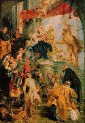 RUBENS, Pieter Pauwel Virgin and Child Enthroned with Saints oil painting